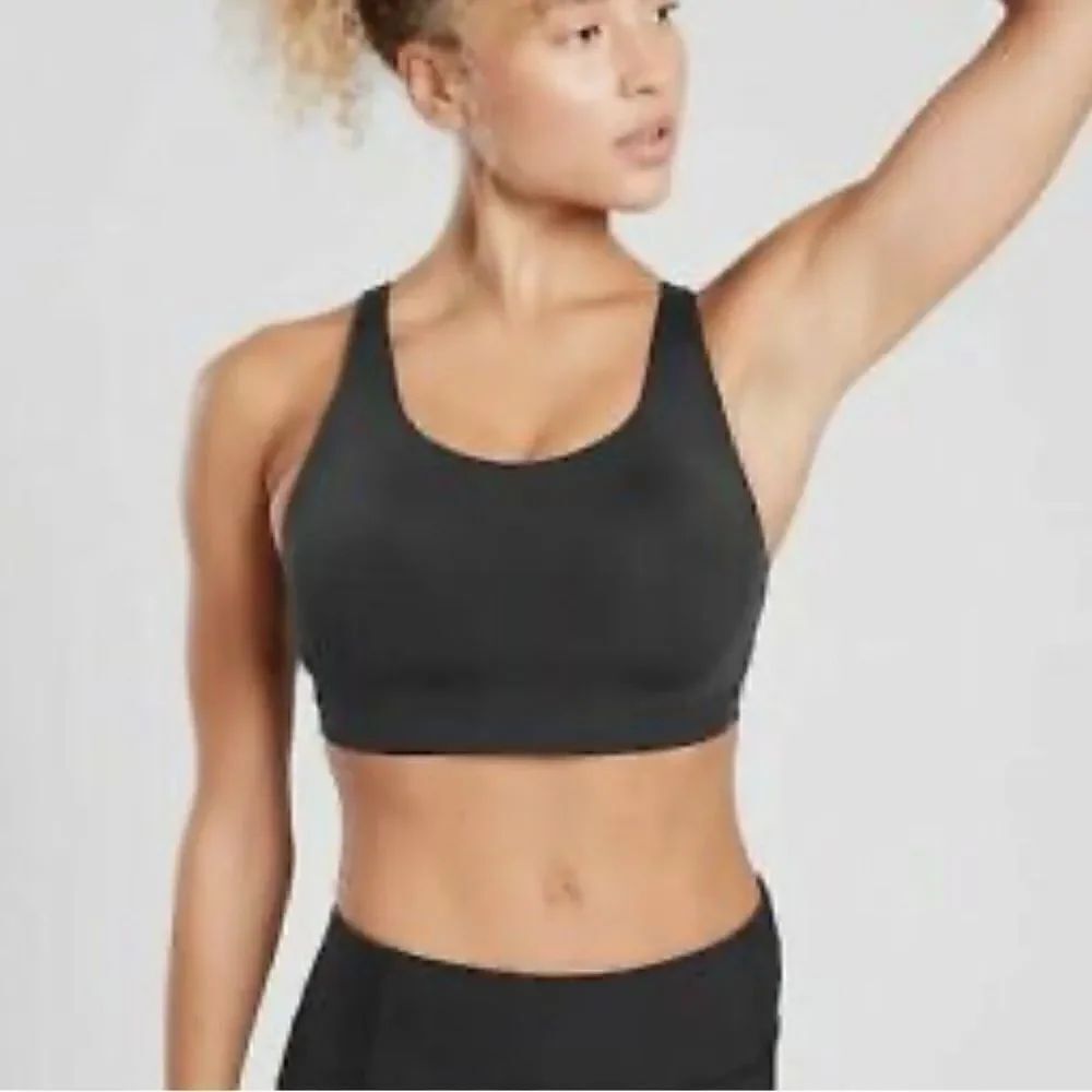 Athleta Black Advance Sports Bra Size 34C